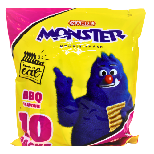 Mamee Noodle Snack - BBQ-媽咪麵-原味-10_25g-SNACMA203