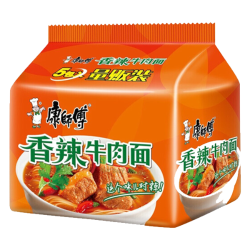 Load image into Gallery viewer, Master Kang Noodle - Hot Beef-康師傅香辣牛肉面-5_100g-INMK102
