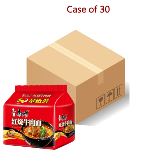 将图像加载到图库查看器中， Master Kang Noodle - Roast Beef-康師傅紅燒牛肉面-5_100g-INMK103-30

