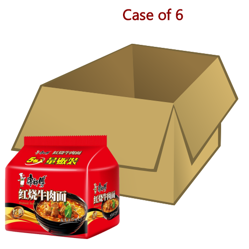 将图像加载到图库查看器中， Master Kang Noodle - Roast Beef-康師傅紅燒牛肉面-5_100g-INMK103-6
