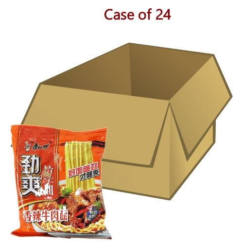将图像加载到图库查看器中， Master Kang Ramen - Spicy Beef-康師傅勁爽拉麵-香辣牛肉-98g-INMK203-24
