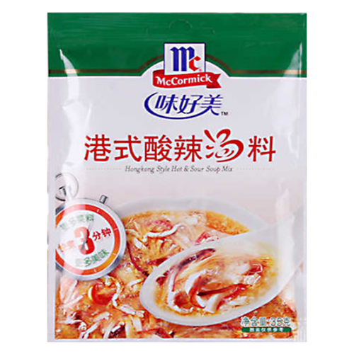 将图像加载到图库查看器中， McCormick Hong Kong Style Hot &amp; Sour Soup Mix-味好美港式酸辣湯-35g-STK211
