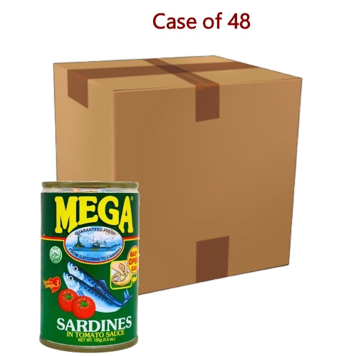 Mega Sardines In Tomato Sauce-美佳茄汁沙丁魚-155g-TFISH404-48