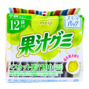 Meiji Fruit Gummy Candies Muscat Grape Gummies-明治果汁軟糖(葡萄味)-163g-CANMJ101