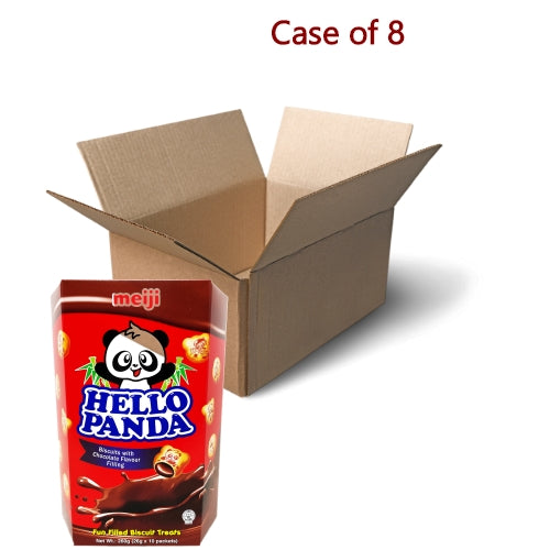 갤러리 뷰어에 이미지 로드, Meiji Hello Panda Biscuits - Chocolate-明治熊貓巧克力味夾心餅乾-10_26g-BISMJ119-8
