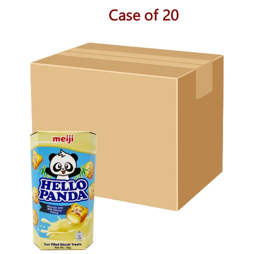 갤러리 뷰어에 이미지 로드, Meiji Hello Panda Biscuits - Milk-明治熊貓牛奶味夾心餅乾-50g-BISMJ118-20
