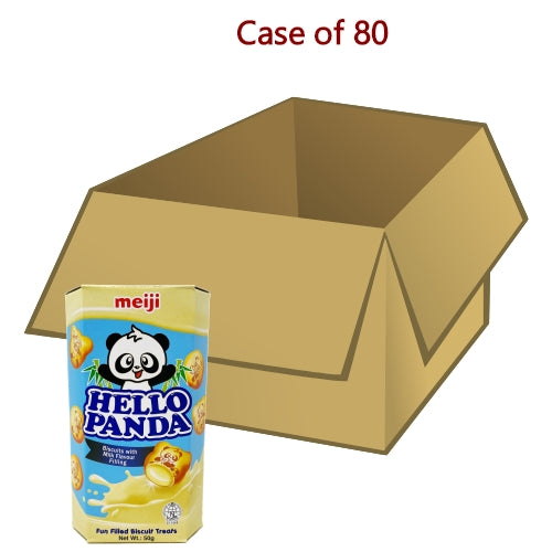 Meiji Hello Panda Biscuits - Milk-明治熊貓牛奶味夾心餅乾-50g-BISMJ118-80