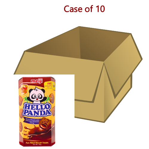 Meiji Hello Panda Choco Biscuits - Chocolate-明治熊貓雙重巧克力味夾心餅乾-50g-BISMJ115-10