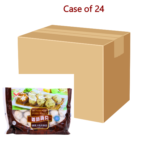 Meng Fu Mushroom Pork Ball-蒙福正點香菇貢丸-360g-FBALLMF110-24
