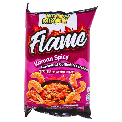 Miaow Miaow Cuttlefish Crackers - Korean Spicy-妙妙魷魚鮮-韓式辣味-50g-SNACMM214