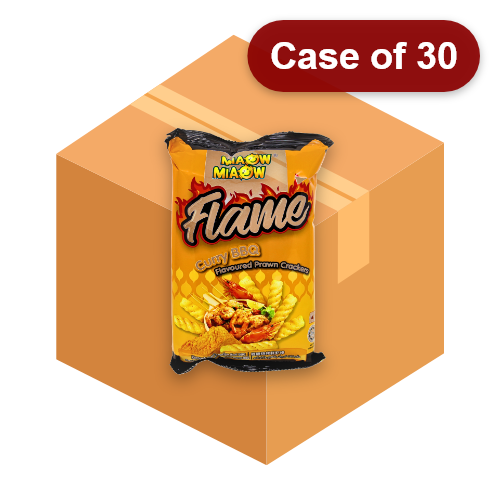 Miaow Miaow Prawn Crackers - Curry BBQ-妙妙鮮蝦棒-咖哩燒烤味-50g-SNACMM211-30