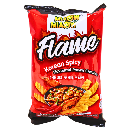 Miaow Miaow Prawn Crackers - Korean Spicy-妙妙鮮蝦棒-韓式辣味-50g-SNACMM212
