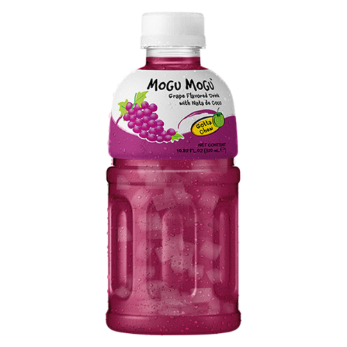 ギャラリービューアに画像を読み込む、Mogu Mogu Grape Drink with Nata De Coco-椰果葡萄味飲料-320ml-DRIMM113
