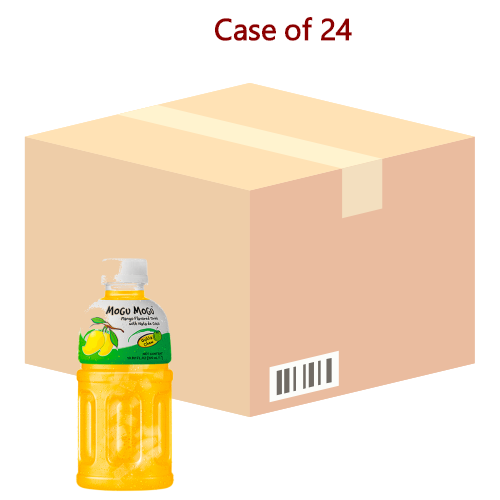 Mogu Mogu Mango Drink with Nata De Coco-椰果芒果味飲料-320ml-DRIMM104-24