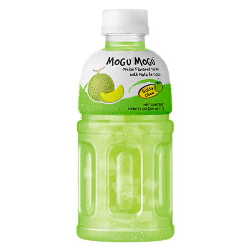Load image into Gallery viewer, Mogu Mogu Melon Drink with Nata De Coco-椰果哈密瓜味飲料-320ml-DRIMM108
