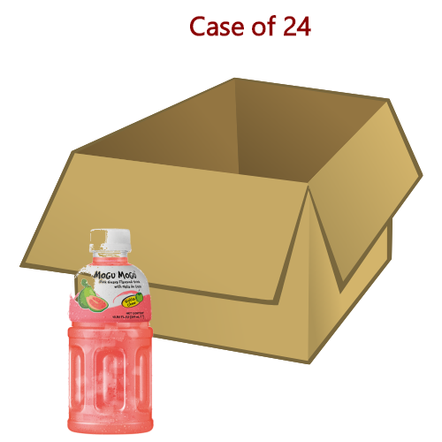 将图像加载到图库查看器中， Mogu Mogu Pink Guava Drink with Nata De Coco-椰果番石榴味飲料-320ml-DRIMM106-24
