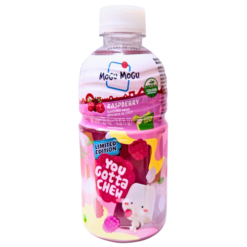 Mogu Mogu Raspberry Juice with Nata De Coco-椰果山莓味飲料-320ml-DRIMM102