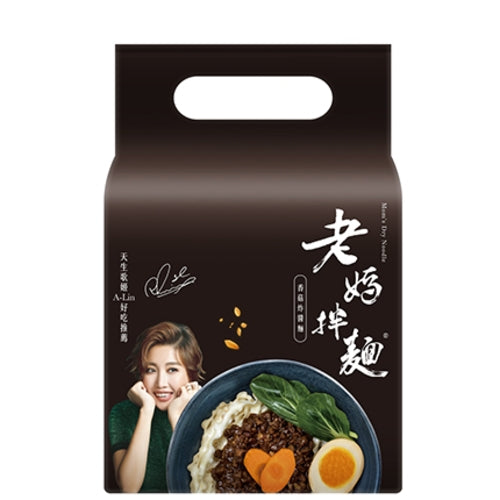 Mom's Dry Noodle - Shiitake Zhajiang-老媽拌麵-香菇炸醬-4_118g-INMO103