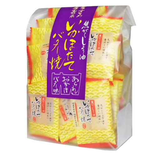 Morihaku Squid & Scallop Butter Rice Cracker-森泊魷魚扇貝黃油味米餅-54g-BISMO102