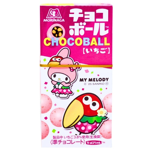 Morinaga Choco Ball - Strawberries-森永巧克力球 - 草莓-28g-SNACMO204