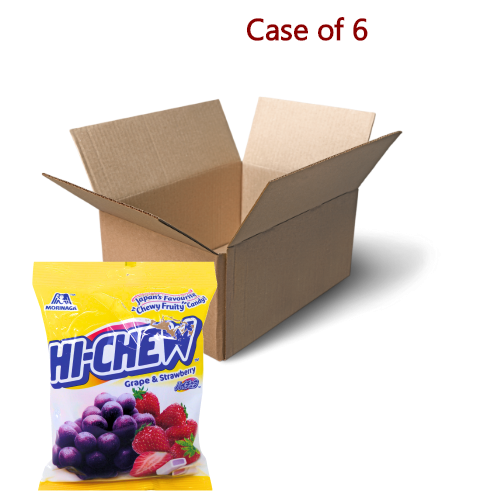 갤러리 뷰어에 이미지 로드, Morinaga Hi-Chew Chewy Candy - Grape &amp; Strawberry-森永嗨啾軟糖-葡萄和草莓味-100g-CANMO102-6
