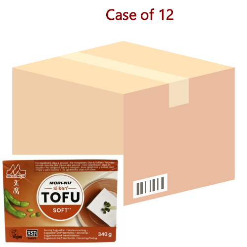 Morinaga Mori-Nu Silken Tofu - Soft (Red)-紙盒嫩豆腐(紅)-340g-TOFU213-12