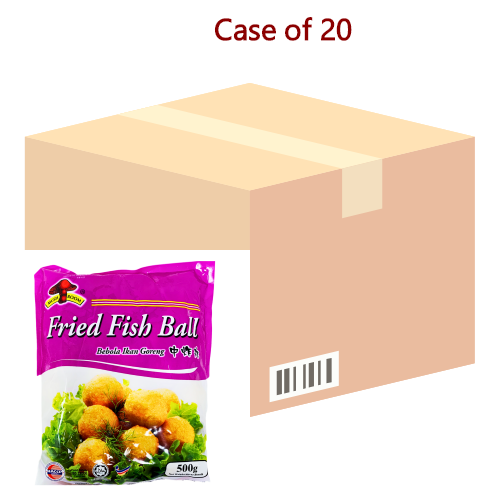 Load image into Gallery viewer, Mushroom (Medium) Fried Fish Balls-蘑菇牌(中)炸魚丸-500g-FBALLMSH212-20
