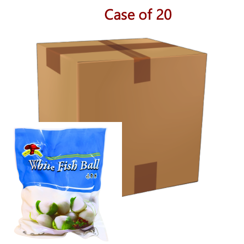 Mushroom (Small) White Fish Ball-蘑菇牌(小)白魚丸-500g-FBALLMSH211-20