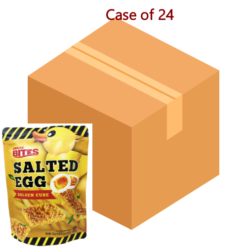 갤러리 뷰어에 이미지 로드, My Biscuit Snazk Bites Golden Cube - Salted Egg-喜樂麥醬心鹹蛋黃威化酥-100g-BISMY106-24
