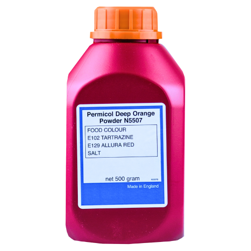 N5507 Permicol Deep Orange Food Colour-深橙粉-500g-COL107