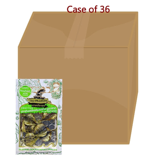 Nai Pramong Roasted Yellow Stripe Trevally - Wasabi-泰國金紋鰺魚乾-芥末味-40g-SNACNP104-36