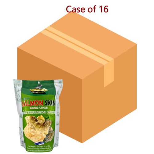 갤러리 뷰어에 이미지 로드, Nai Pramong Salmon Skin Seaweed-香脆三文魚皮-海苔味-35g-SNACNP107-16
