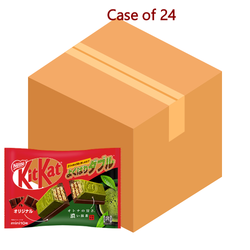 Nestle Kitkat - Mini Dark Matcha & Chocolate-雀巢迷你奇巧巧克力威化-特濃抹茶味-116g-CHONT106-24