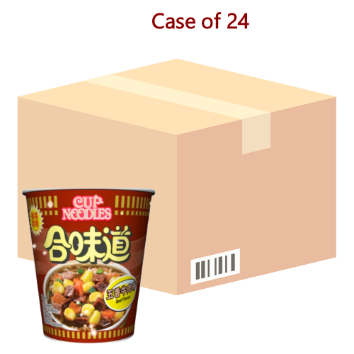 将图像加载到图库查看器中， Nissin Cup Noodles - Beef-日清合味道五香牛肉杯面-69g-INN206-24
