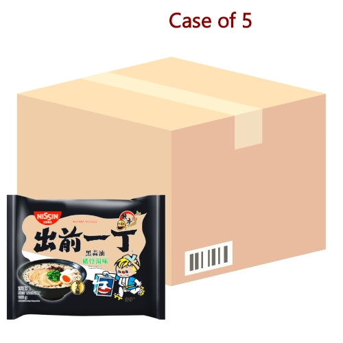 갤러리 뷰어에 이미지 로드, Nissin Noodles HK - Black Garlic Oil Tonkutsu-香港出前一丁黑蒜油豬骨湯麵-100g-INN120-5

