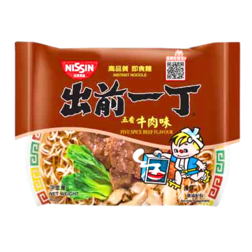 Nissin Noodles HK - Five Spice Beef-香港出前一丁五香牛肉麵-91g-INN104A