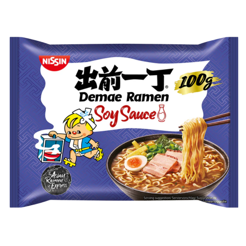 Nissin Noodles - Soy Sauce-出前一丁醬油湯麵-100g-INN116
