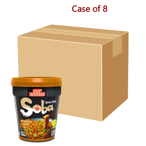 Nissin Soba Fried Cup Noodles - Japanese Curry-日清日式咖哩蕎麥杯麵-89g-INN259-8