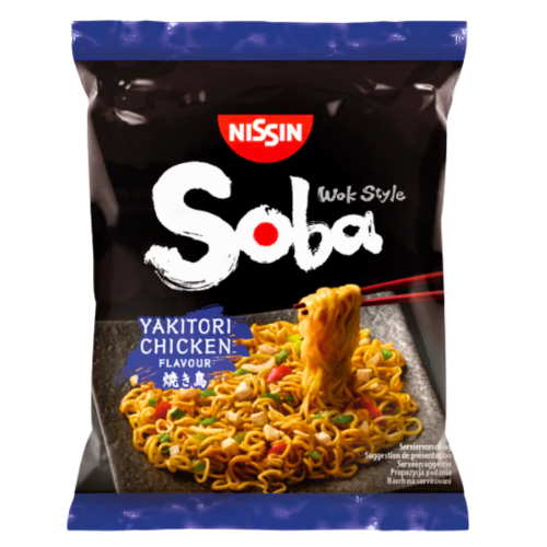 Tải hình ảnh vào trình xem Thư viện, Nissin Soba Fried Noodles - Yakitori Chicken-日清日式串雞味蕎麥麵-110g-INN170
