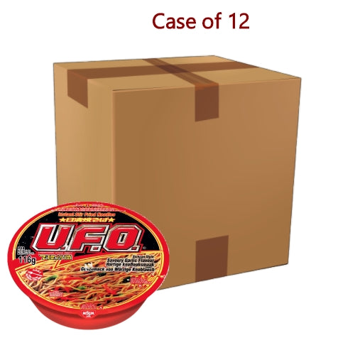 将图像加载到图库查看器中， Nissin UFO Noodle - Sichuan Savoury Garlic-日清魚香風味飛碟炒麵-116g-INN314-12
