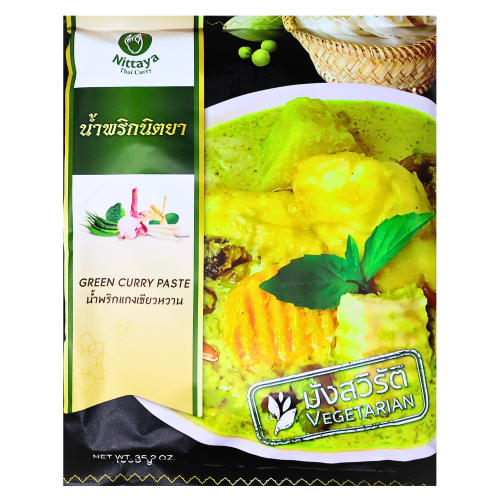 Nittaya (Vegetarian) Green Curry Paste-泰青咖哩醬(素)-1kg-CUR252