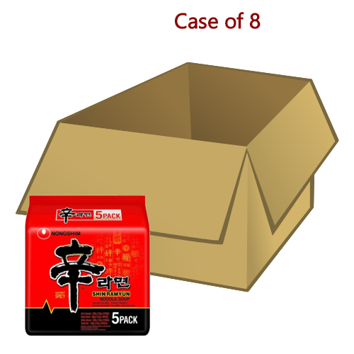 将图像加载到图库查看器中， Nong Shim Noodle - Shin Ramyun (Multi Pack)-農心辛辣麵-5_120g-INNS101A-8
