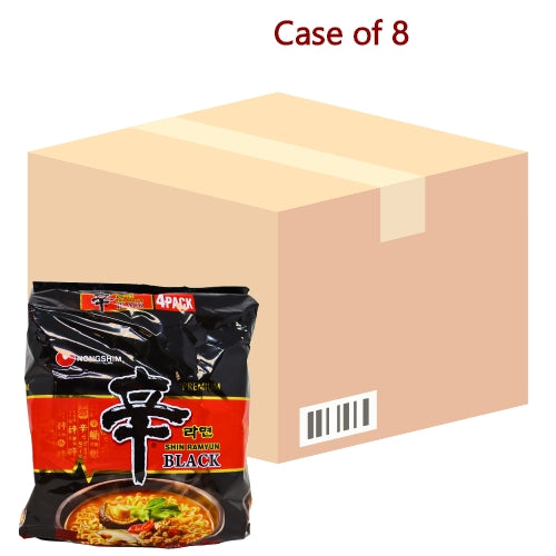 将图像加载到图库查看器中， Nong Shim Premium Shin Black Ramyun (Multi Pack)-農心辛辣麵(黑色包裝)-4_130g-INNS111A-8
