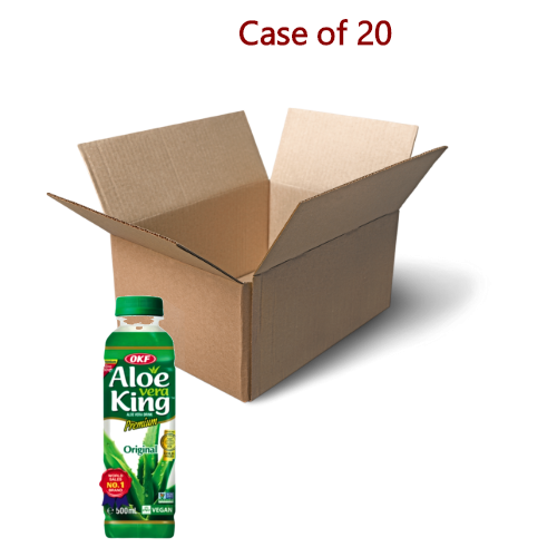 OKF Aloe Vera Drink - Original-蘆薈王庫拉索蘆薈汁-原味含果粒-500ml-DRIOKF101-20