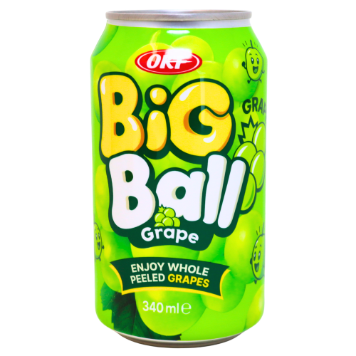 OKF Big Ball Grape Drink-蘆薈王果粒葡萄飲料-340ml-DRIOKF256