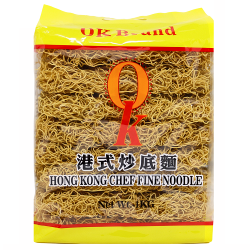 OK Brand HK Chef Fine Noodle-港式炒底麵-1kg-DNOOOK103