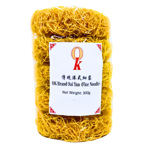OK Brand Sai Yun (Fine Noodle)-傳統細蓉(香港風味)-300g-DNOOOK101