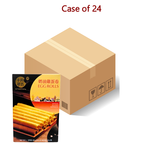 October Fifth Egg Rolls-澳門十月初五奶油雞蛋卷-150g-BISOF109-24