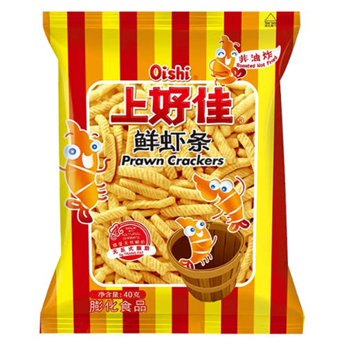 Oishi Prawn Crackers-上好佳鮮蝦條-40g-SNACOS207