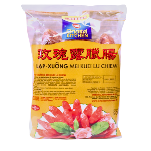 Oriental Kitchen Mei Kuei Lu Pork Sausage-萬興玫瑰露臘腸-500g-DMEATOK102